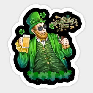 st patrick's day grandpa party Sticker